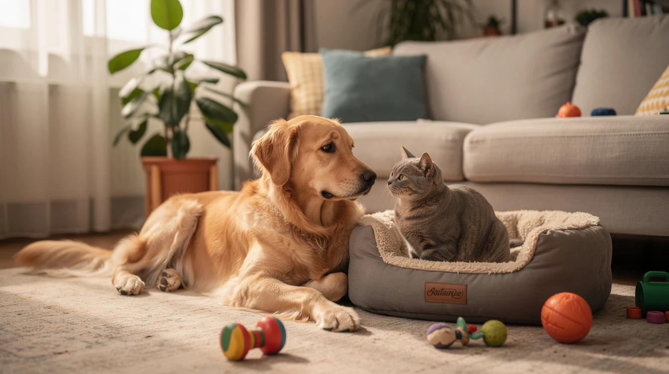 Comment rendre heureux un chat et un chien qui vivent dans la même maison ?
